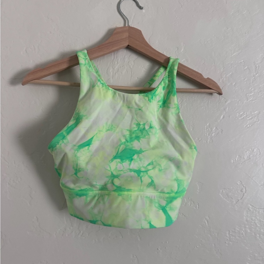 Lululemon Athletica Lime Tie-Dye Tank